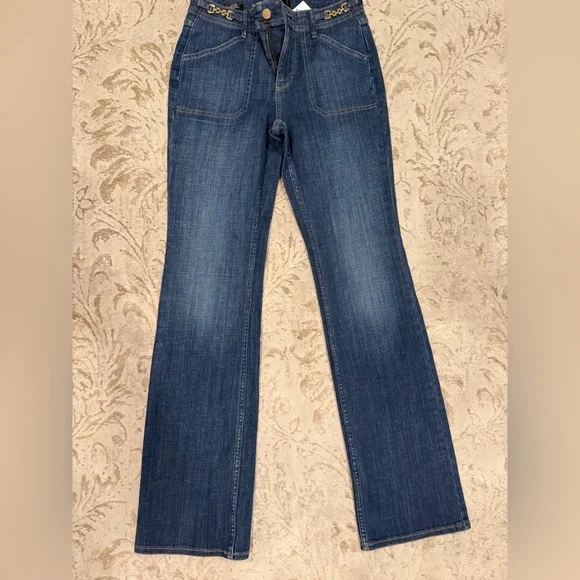 White House Black Market Dark Blue Flare Jeans